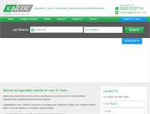 Tablet Screenshot of kinetic-plc.co.uk